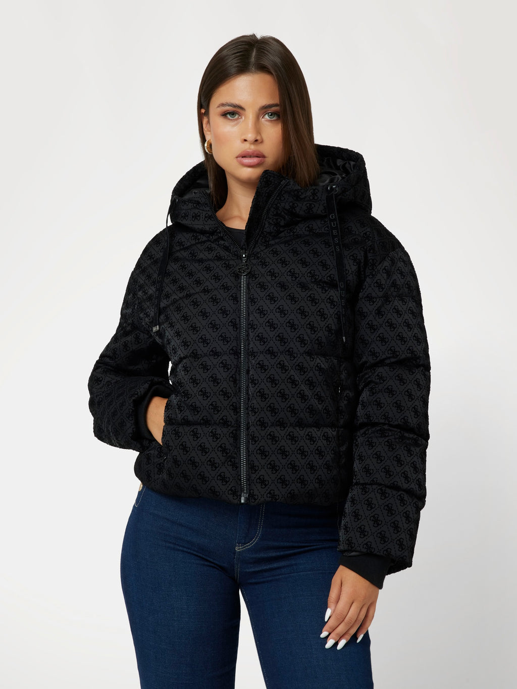 4G logo puffer