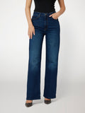 Wool blend denim pant