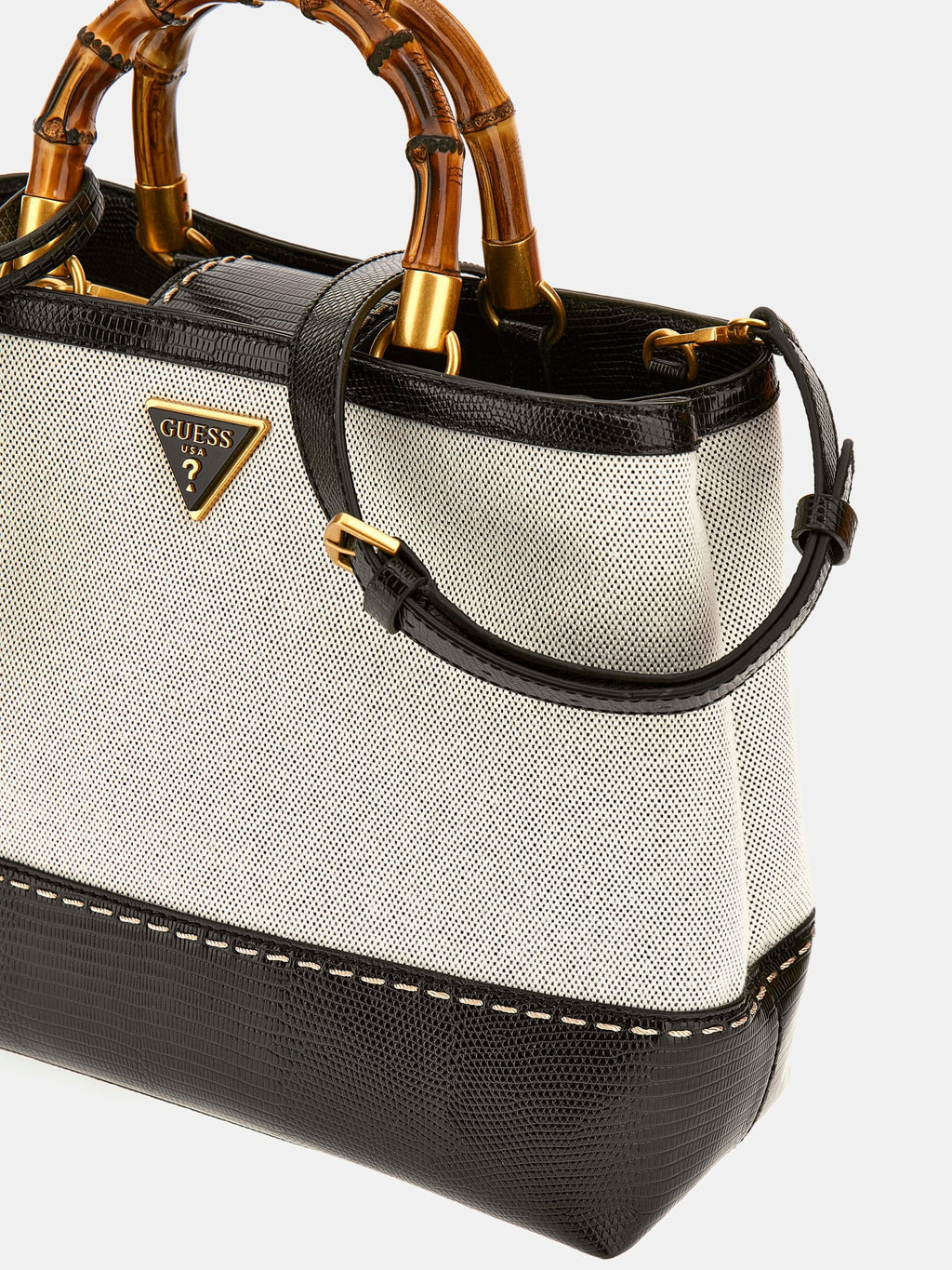 Zabry handbag with croc-print details