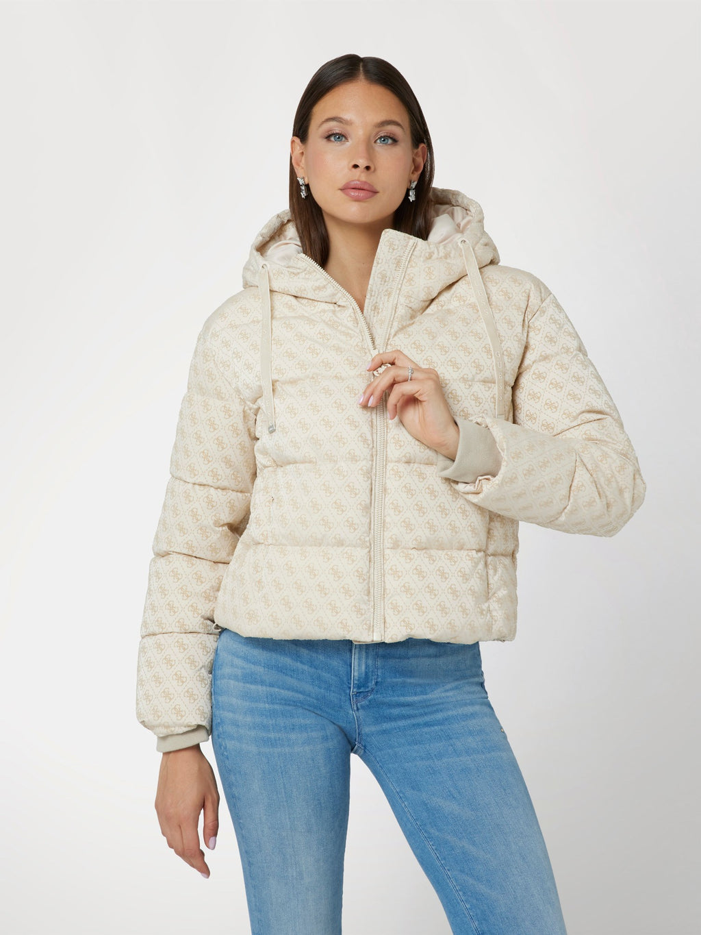 4G logo puffer