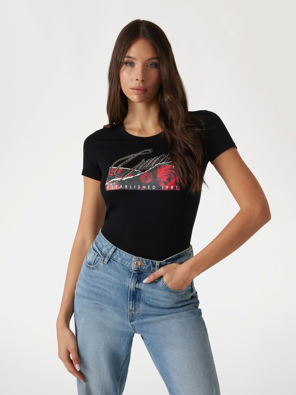 Floral print T-shirt