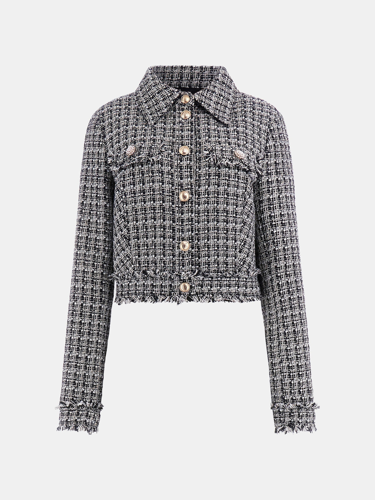Cropped tweed jacket