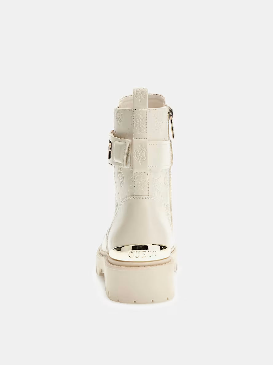 Oranda 4G Peony Logo Combat Boot