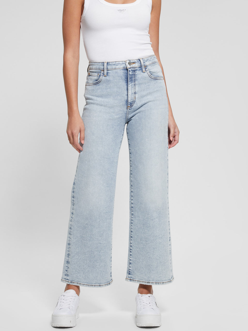 Ankle Wide-Leg Jeans