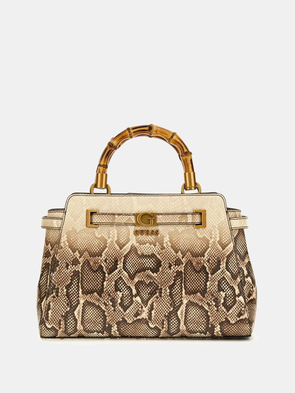Sibel python-print handbag