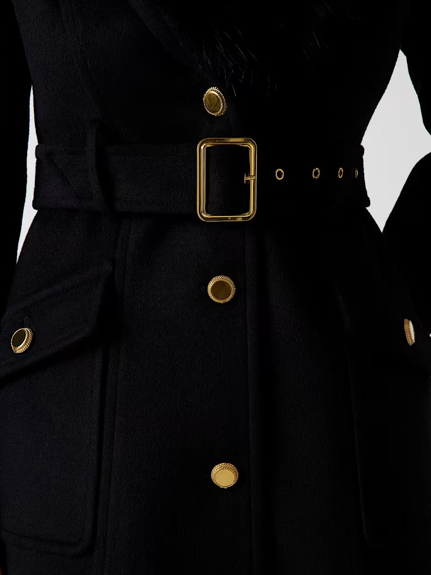 Marciano wool-blend midi coat