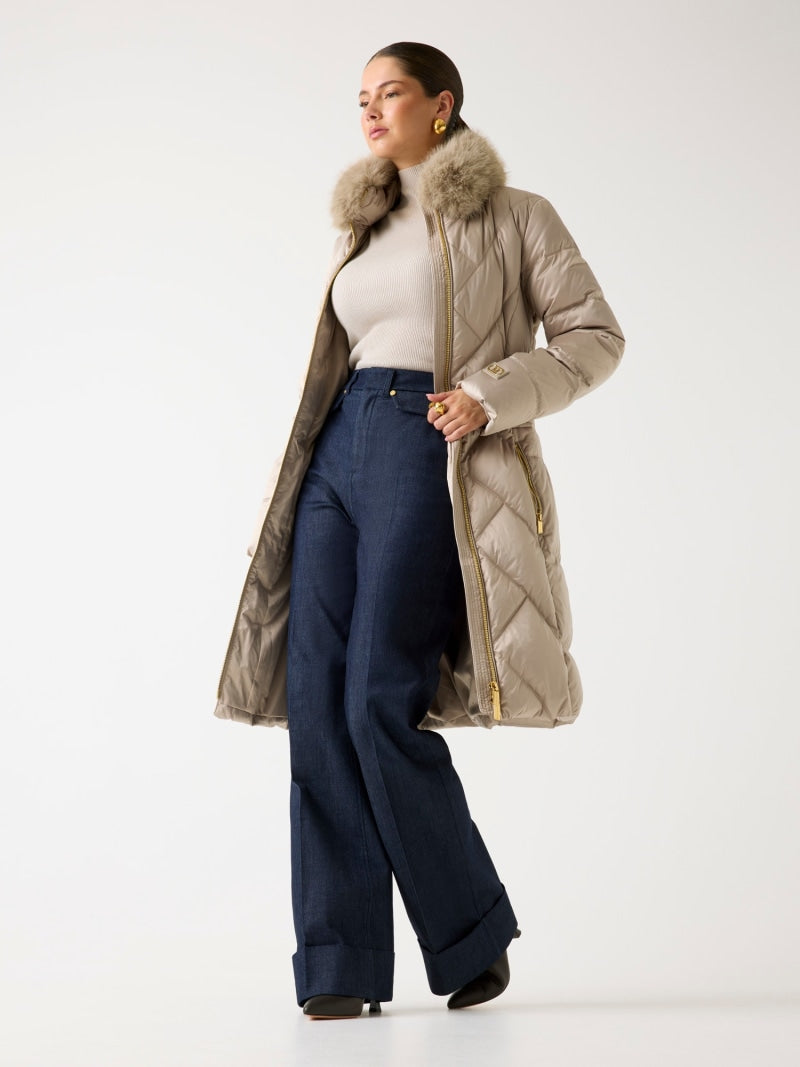 Marciano midi puffer jacket
