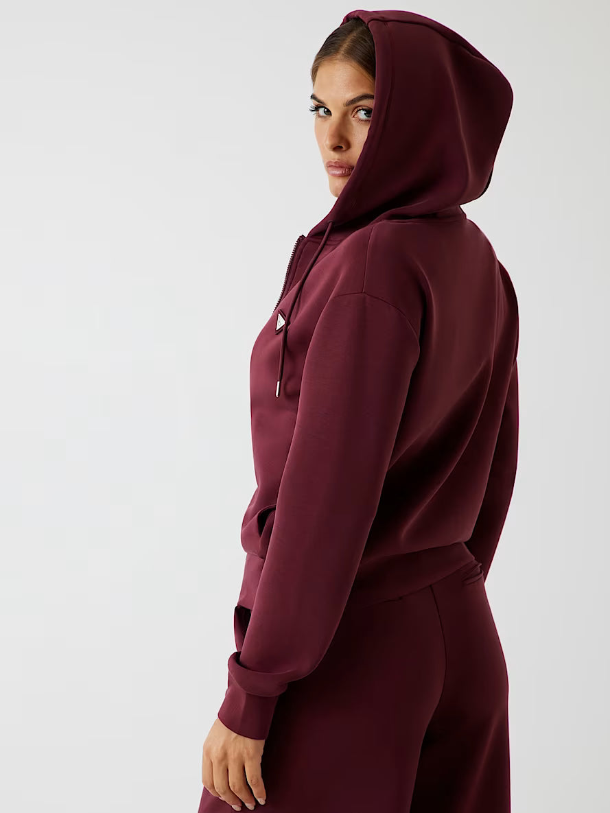 Hooded scuba sweatshirt