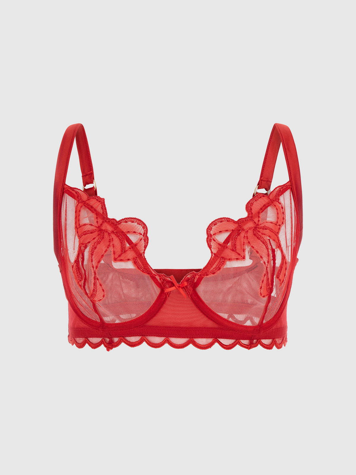 Sabrina mesh wired balconette bra