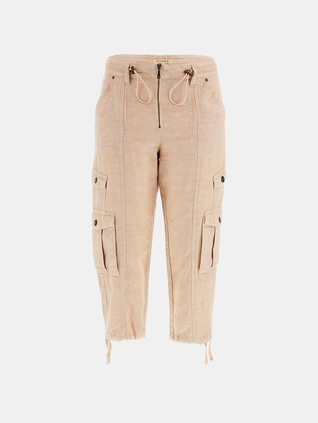 Linen blend capri pants