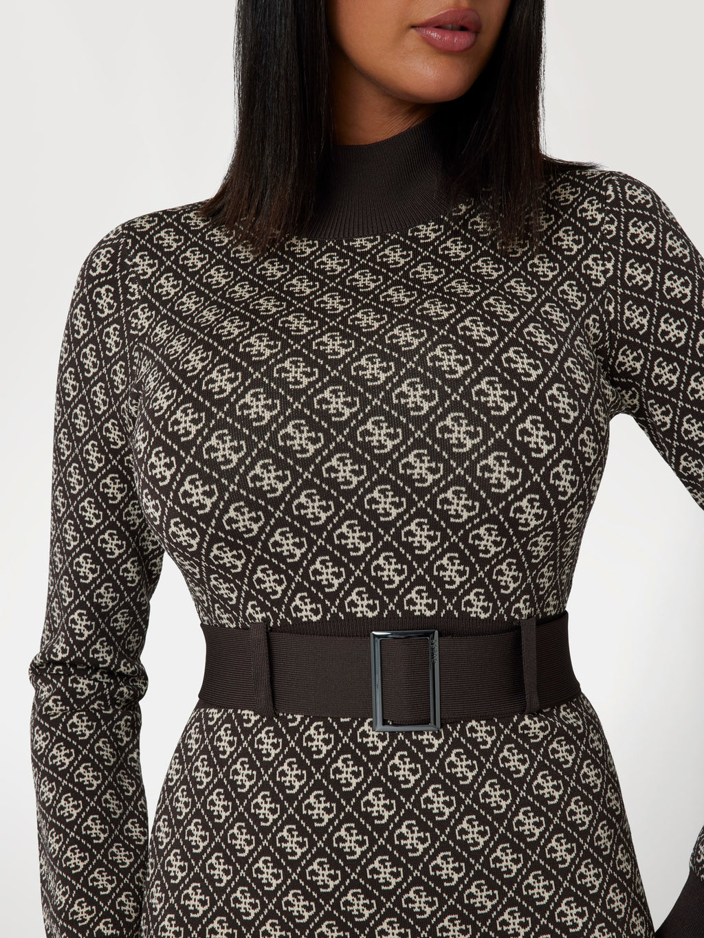 4g logo sweater mini dress
