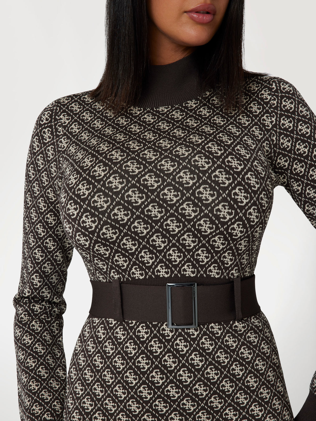 4g logo sweater mini dress