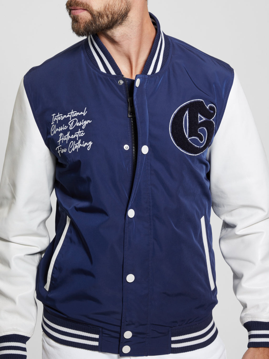 Color-Block Varsity Jacket