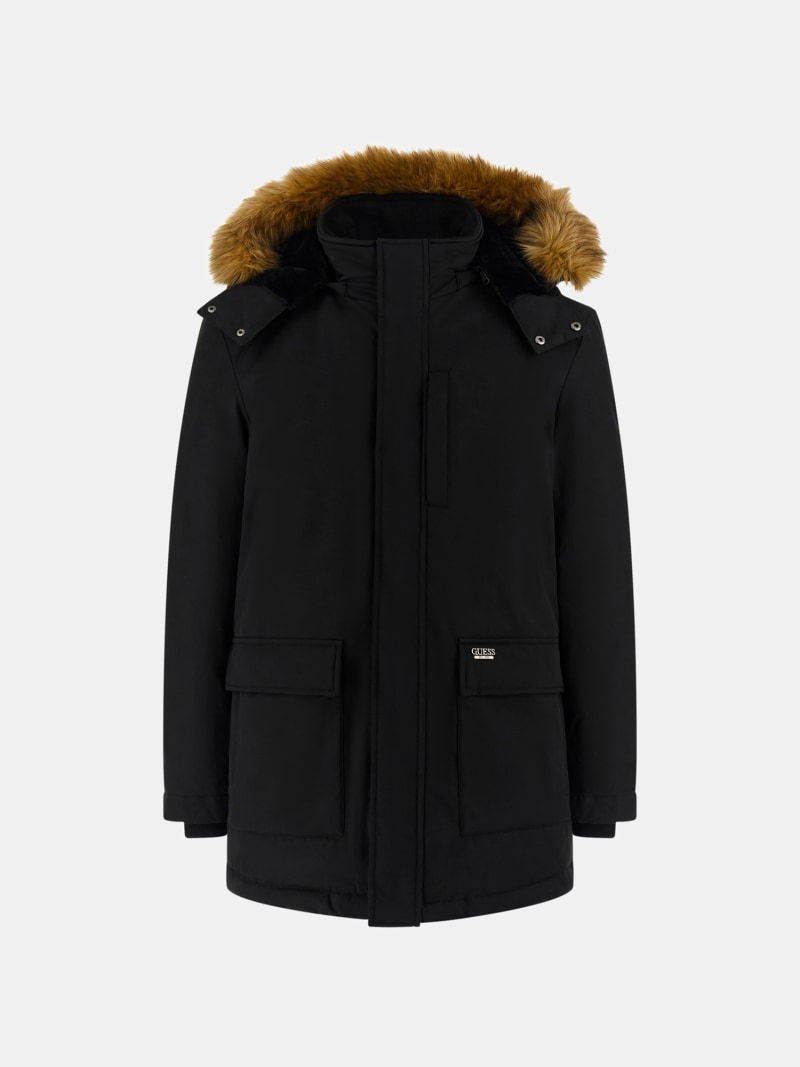 Genuine down hooded parka