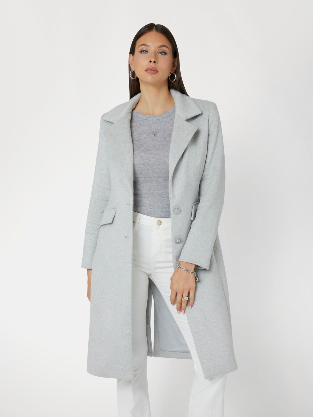 Wool blend coat