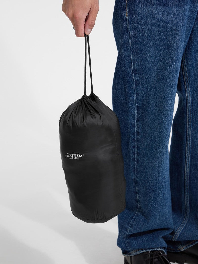Nylon Hooded Puffer Jacket