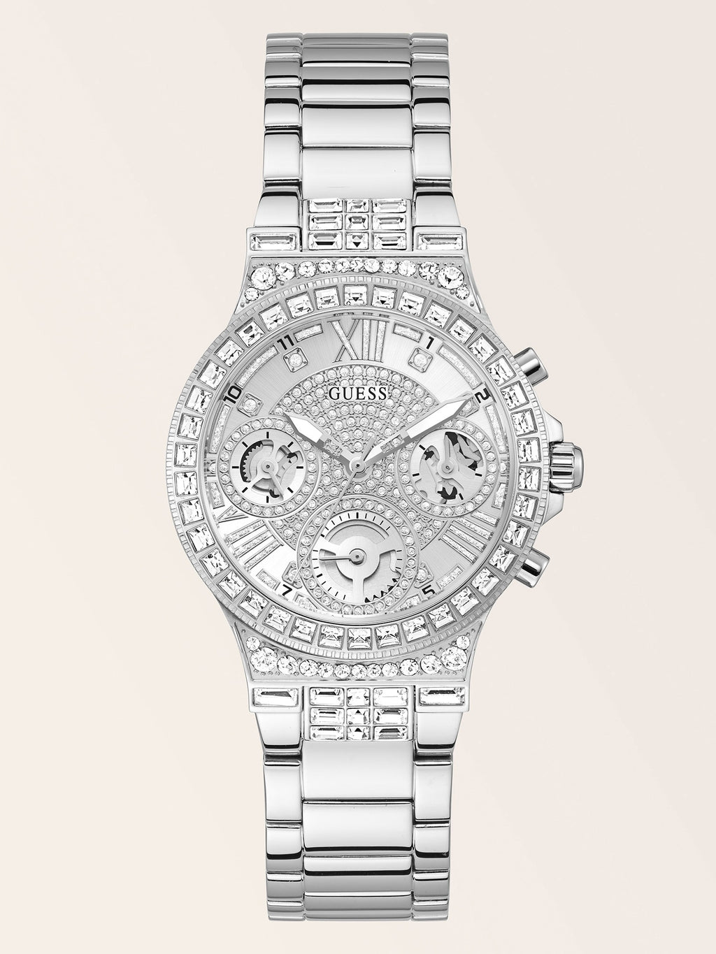 Multi-function crystal watch 36 mm