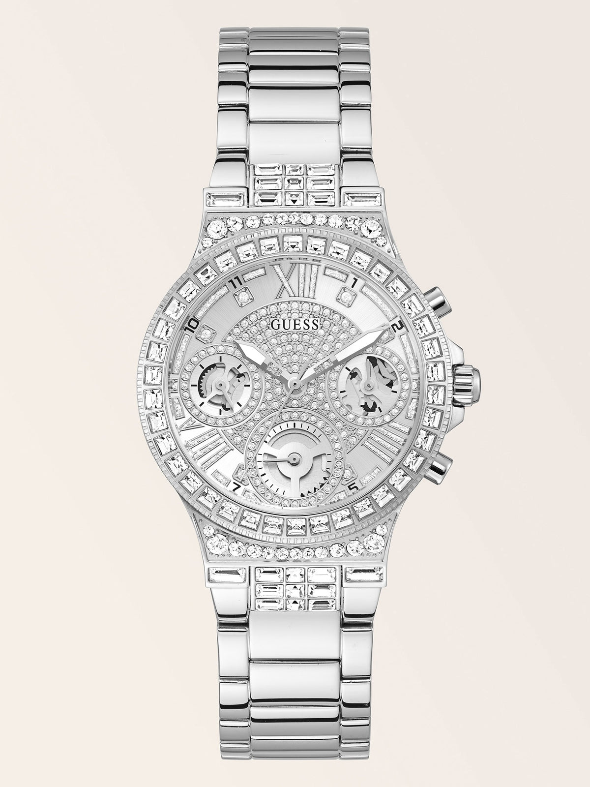 Multi-function crystal watch 36 mm