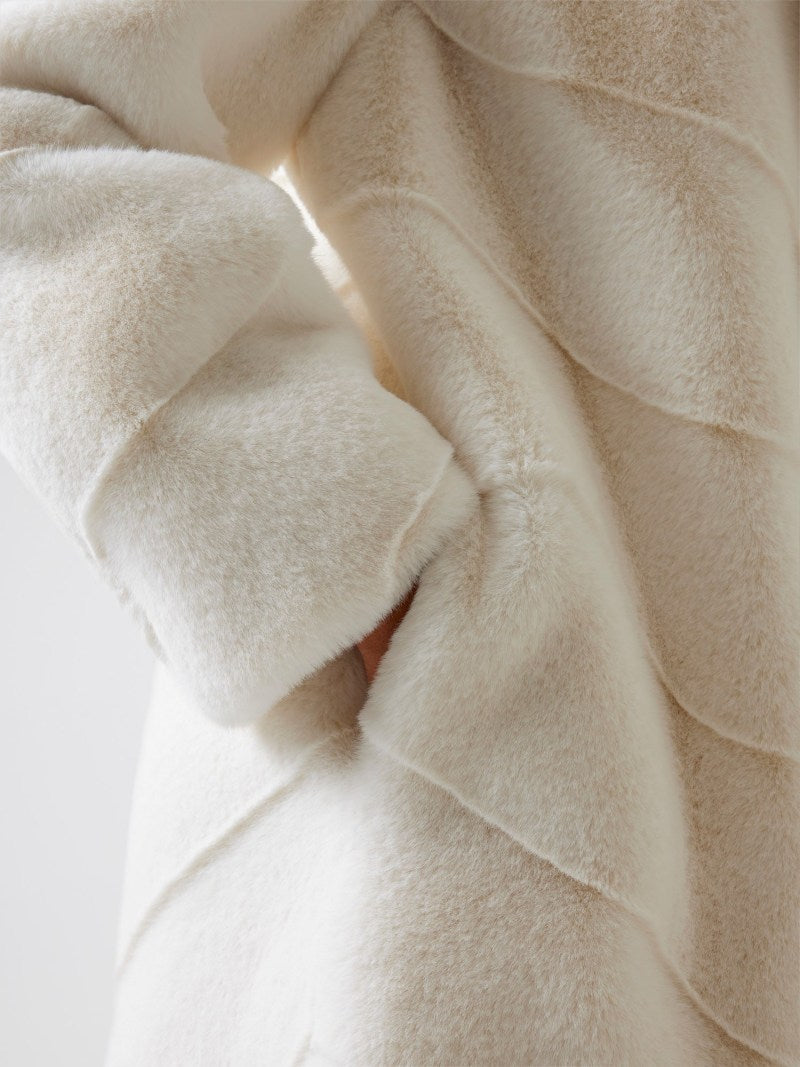 Marciano long faux-fur coat