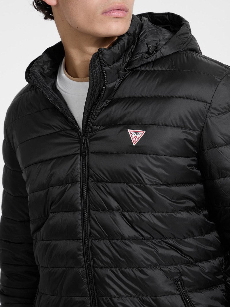 Nylon Hooded Puffer Jacket