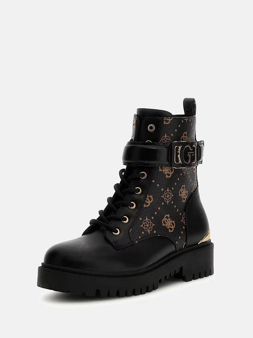 Oranda 4G Peony Logo Combat Boot