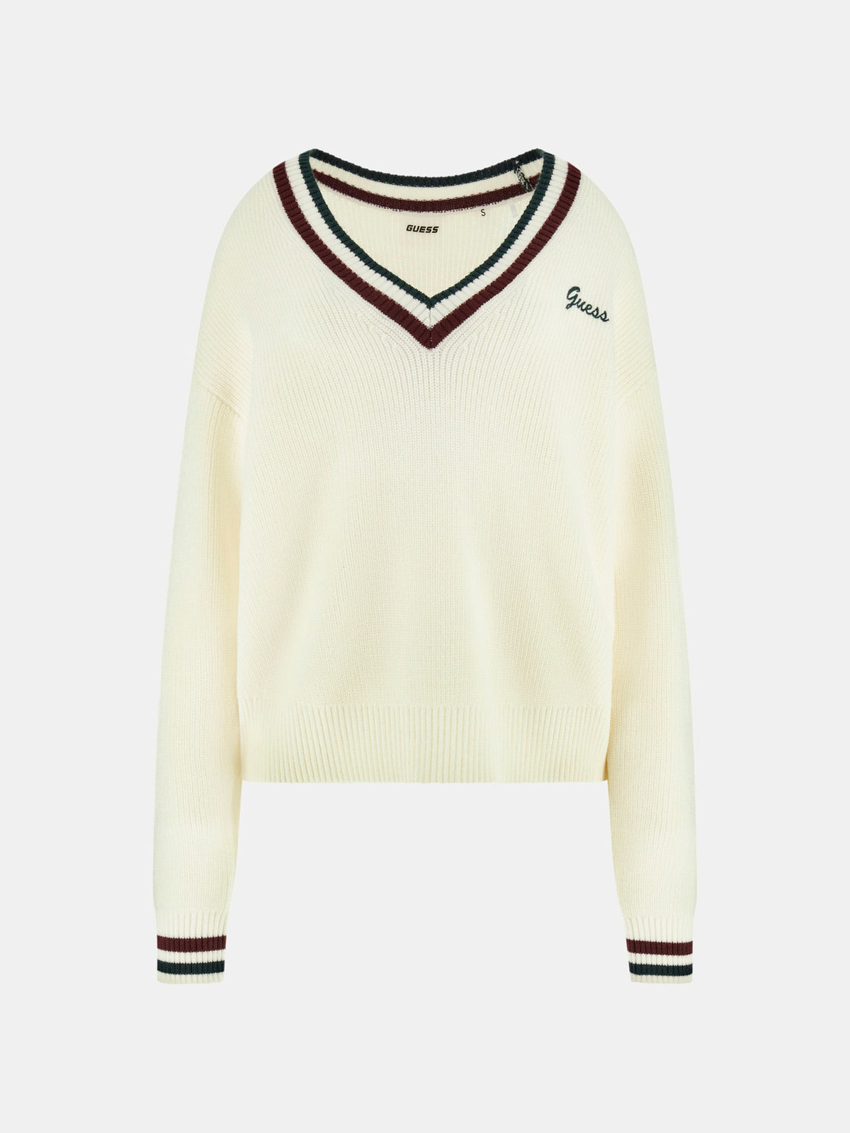 Wool-blend V-neck sweater