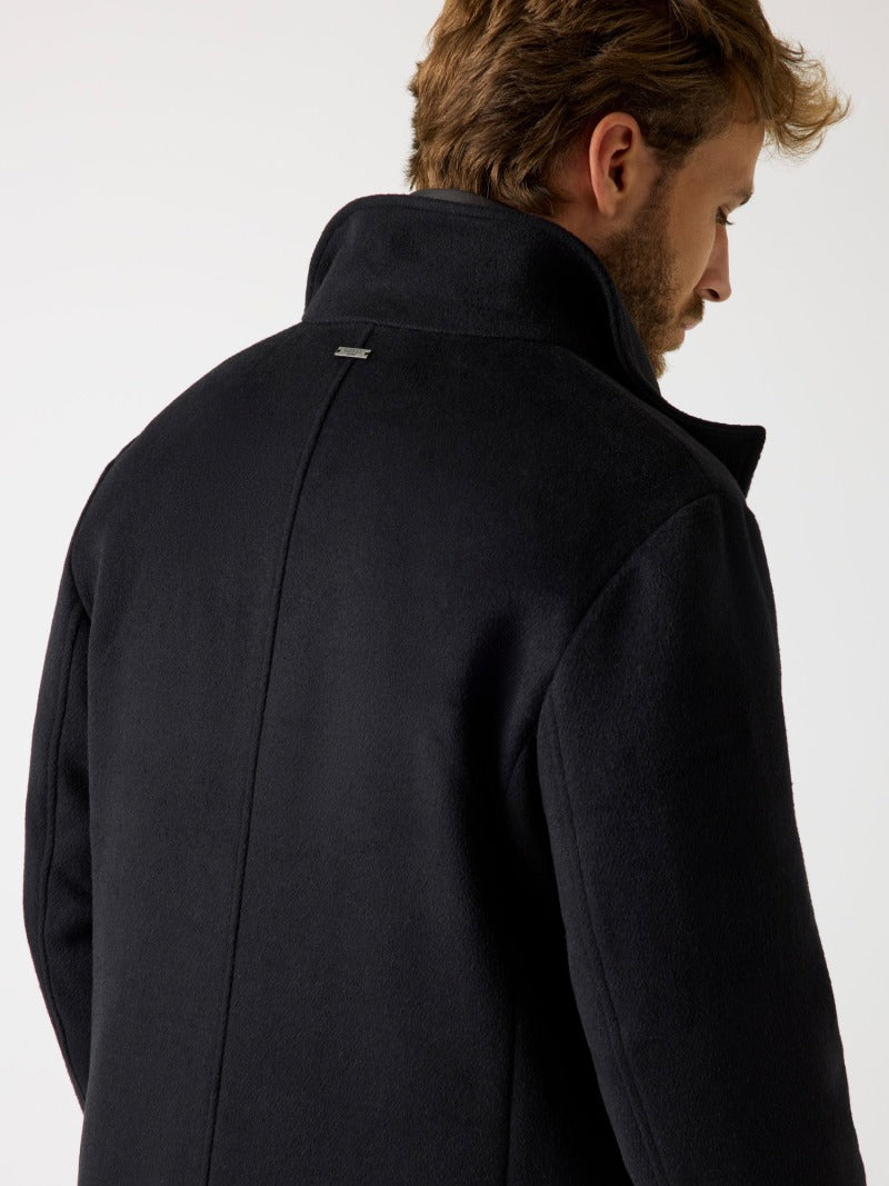 Wool blend coat