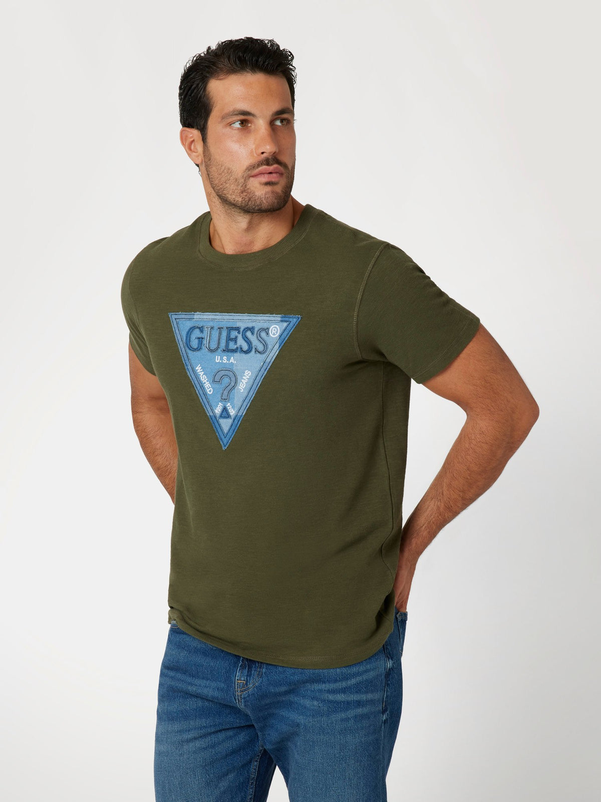 Triangle logo patch t-shirt