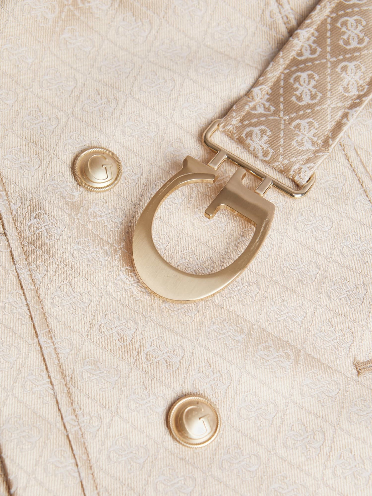 4G logo jacquard trench coat