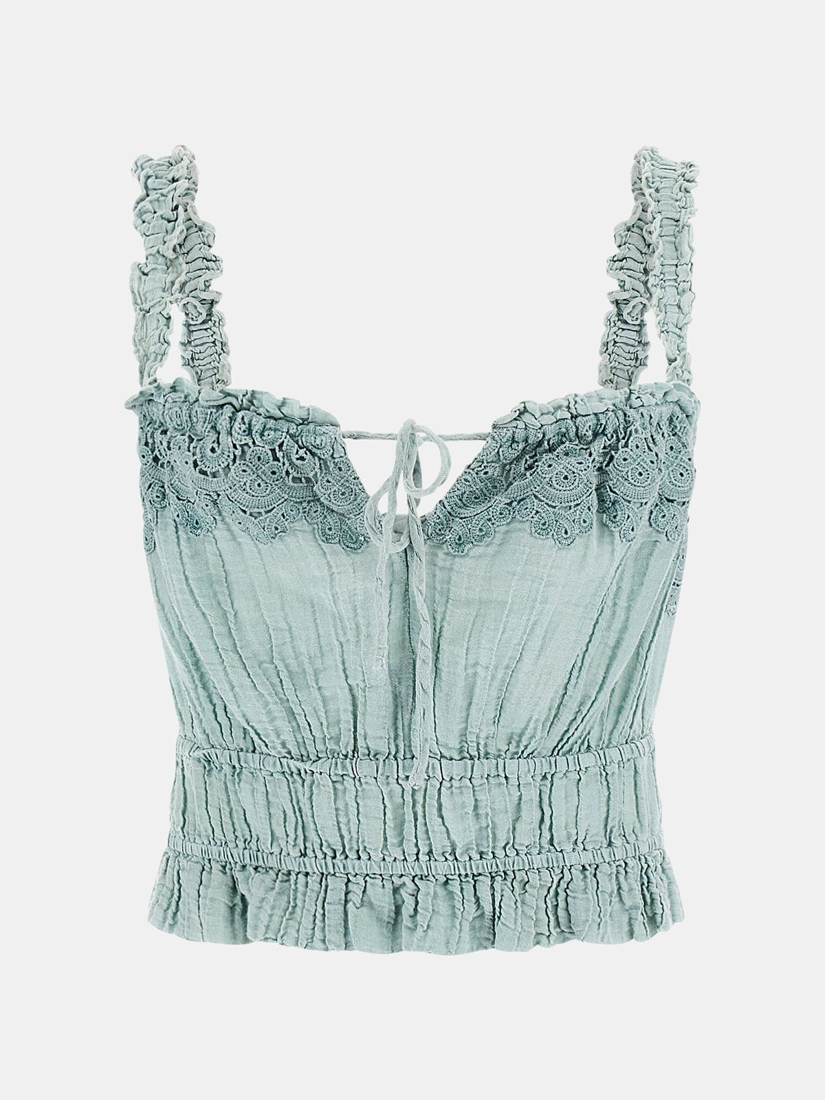 Lacy gauze top
