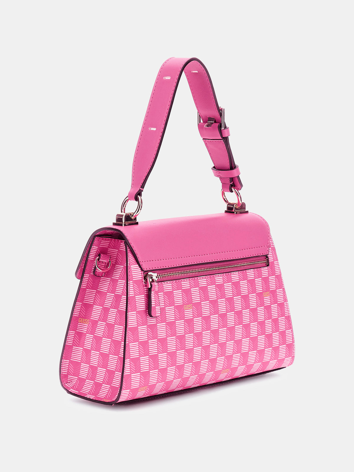 Hallie geometric-print handbag