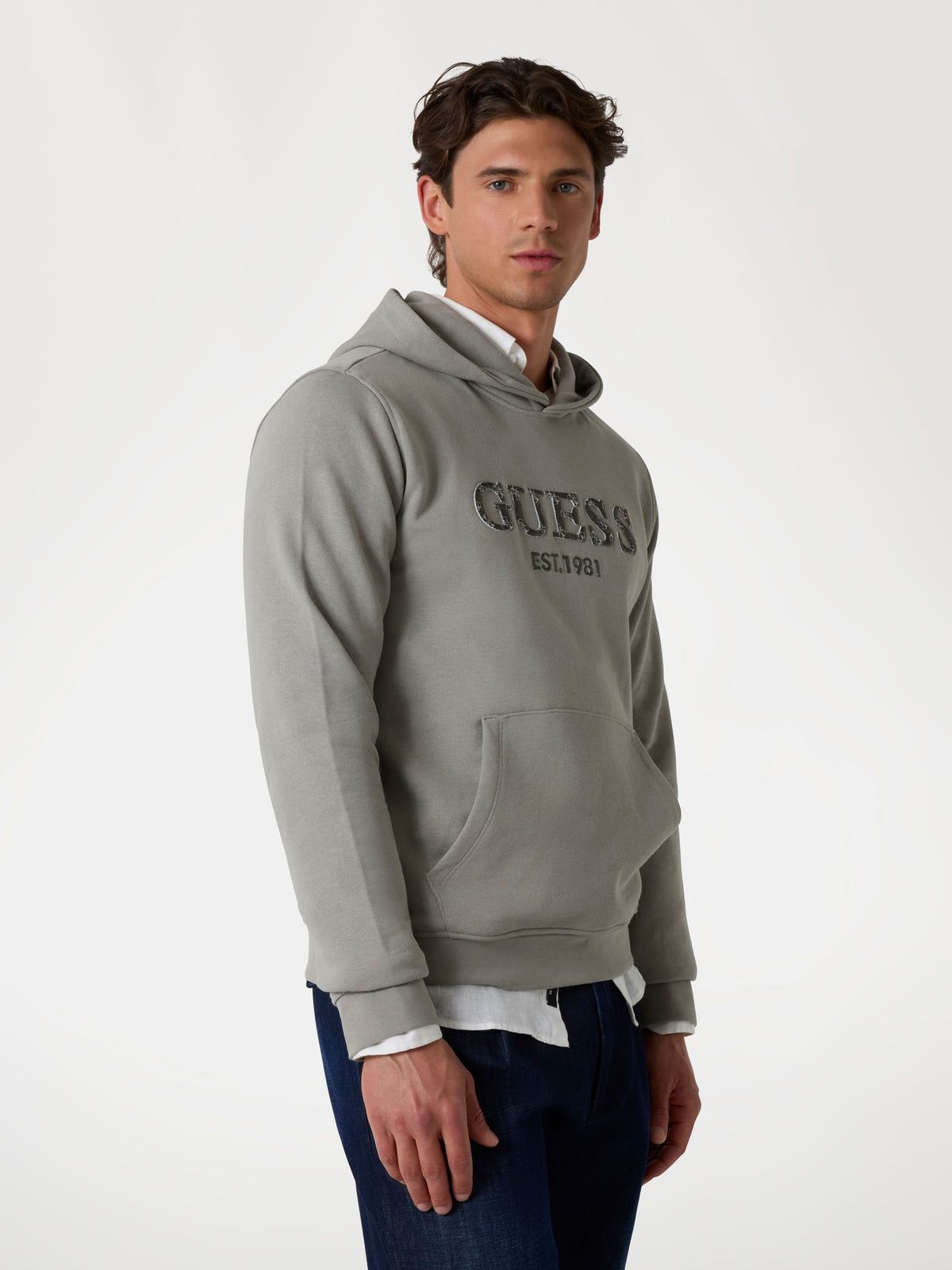 Terry logo hoodie sweatshirt