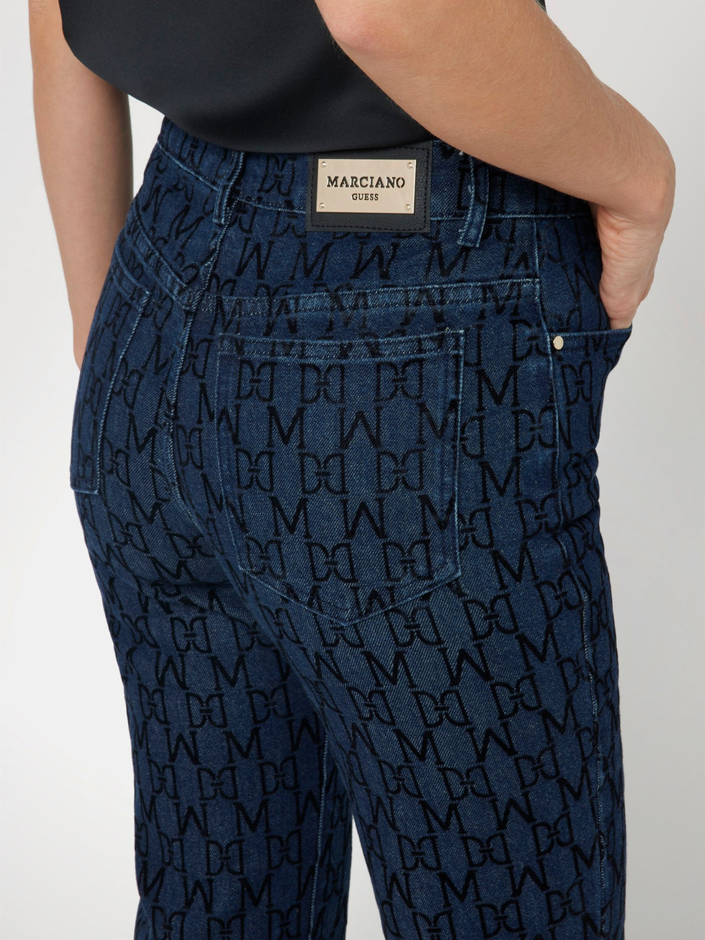 Marciano monogram denim pant