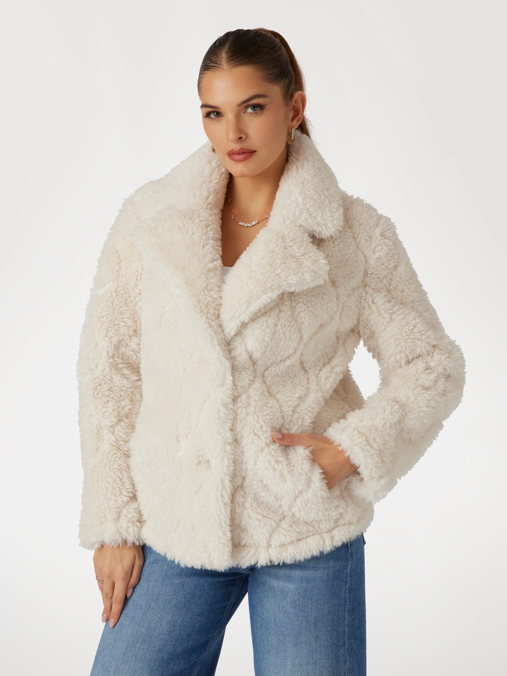 Faux fur jacket
