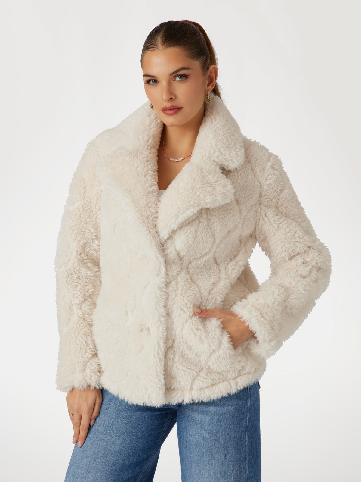 Faux fur jacket