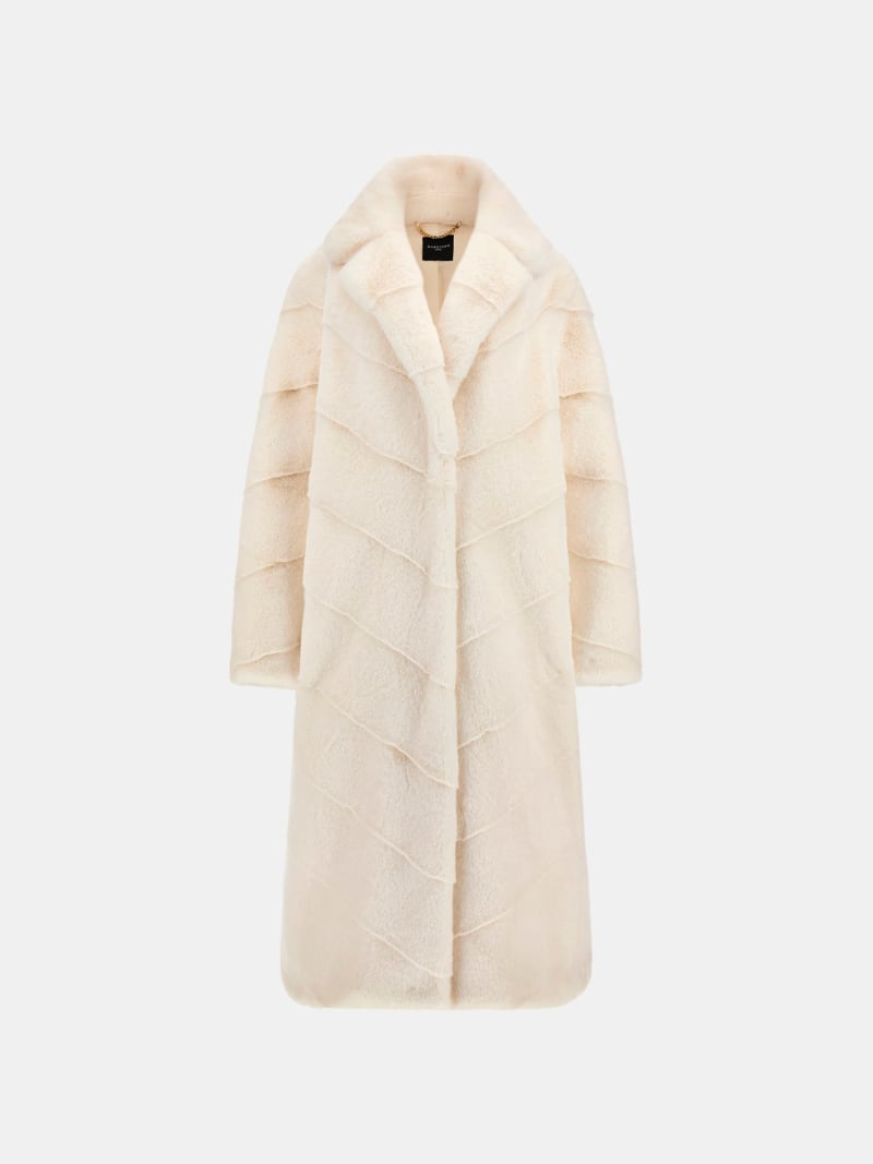 Marciano long faux-fur coat