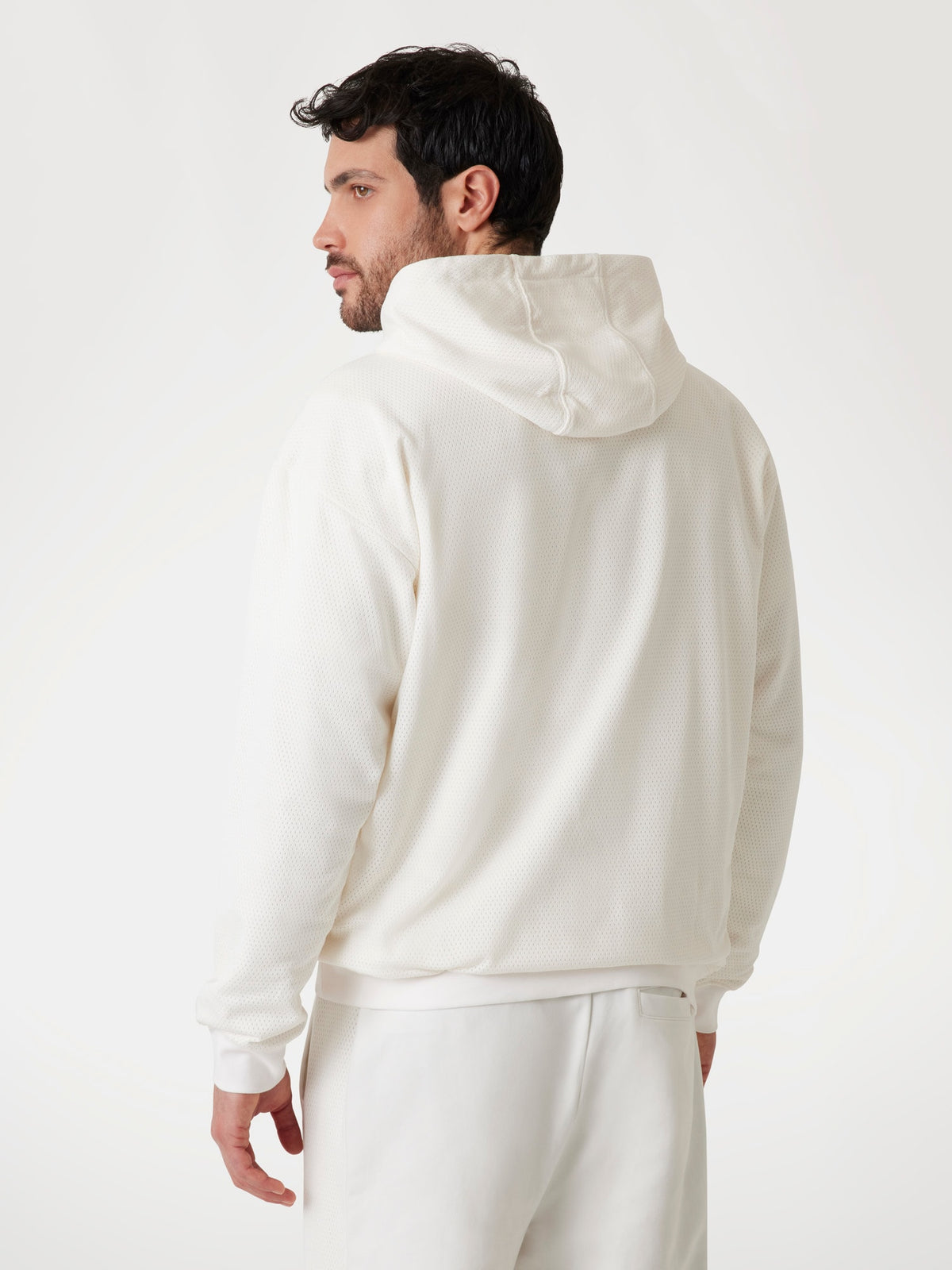 Mesh logo hoodie sweatshirt
