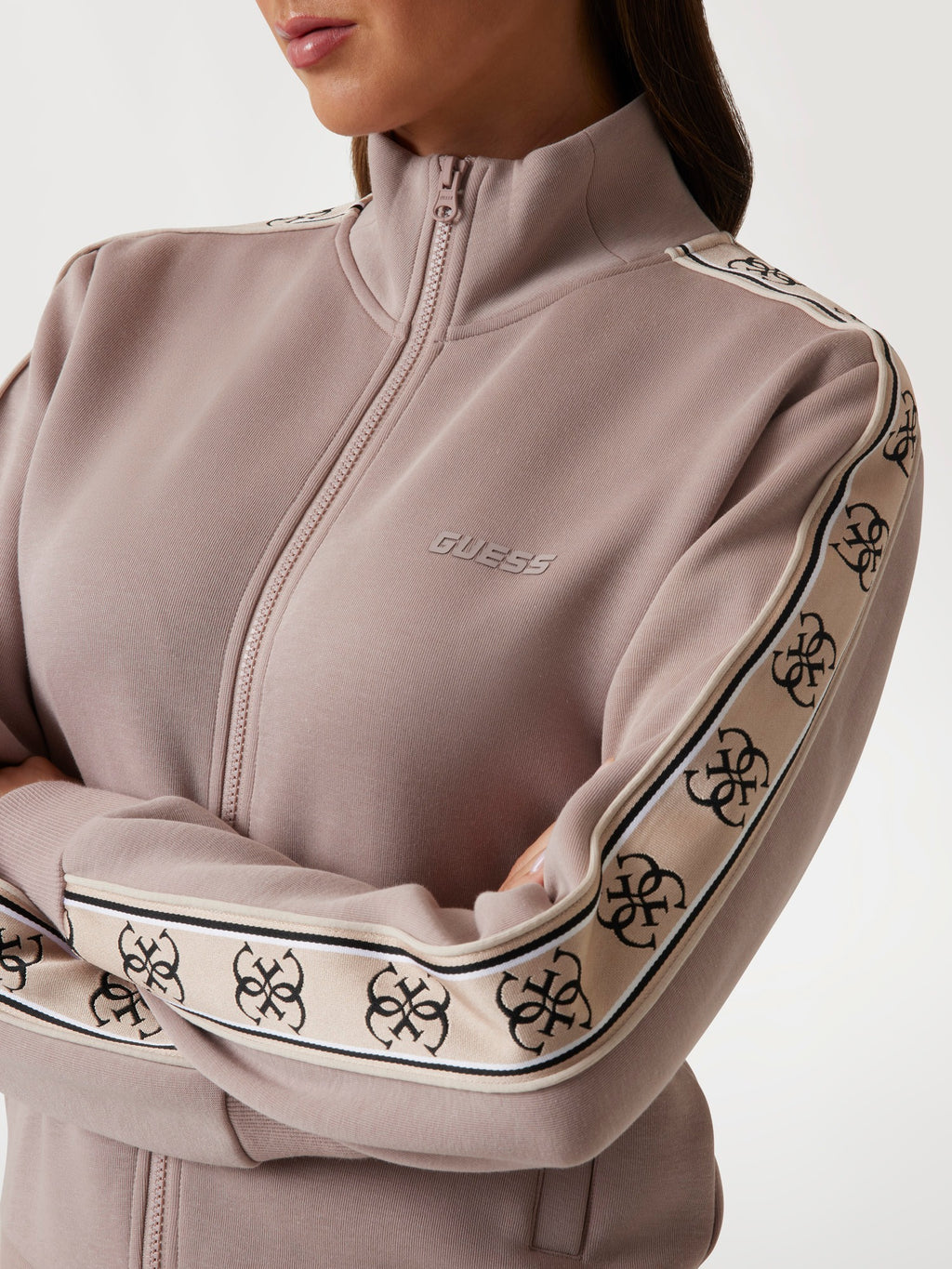 Side logo tape sweatshirt