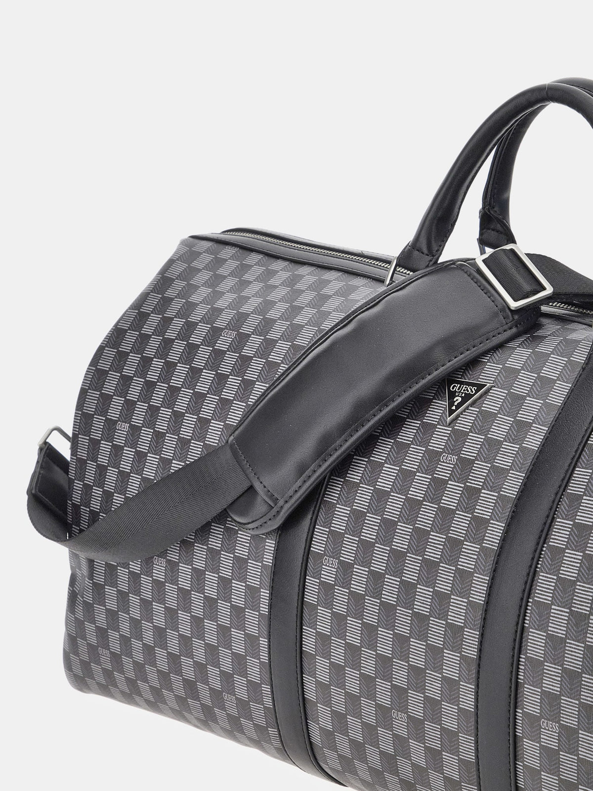 Pisa geometric-design weekender bag