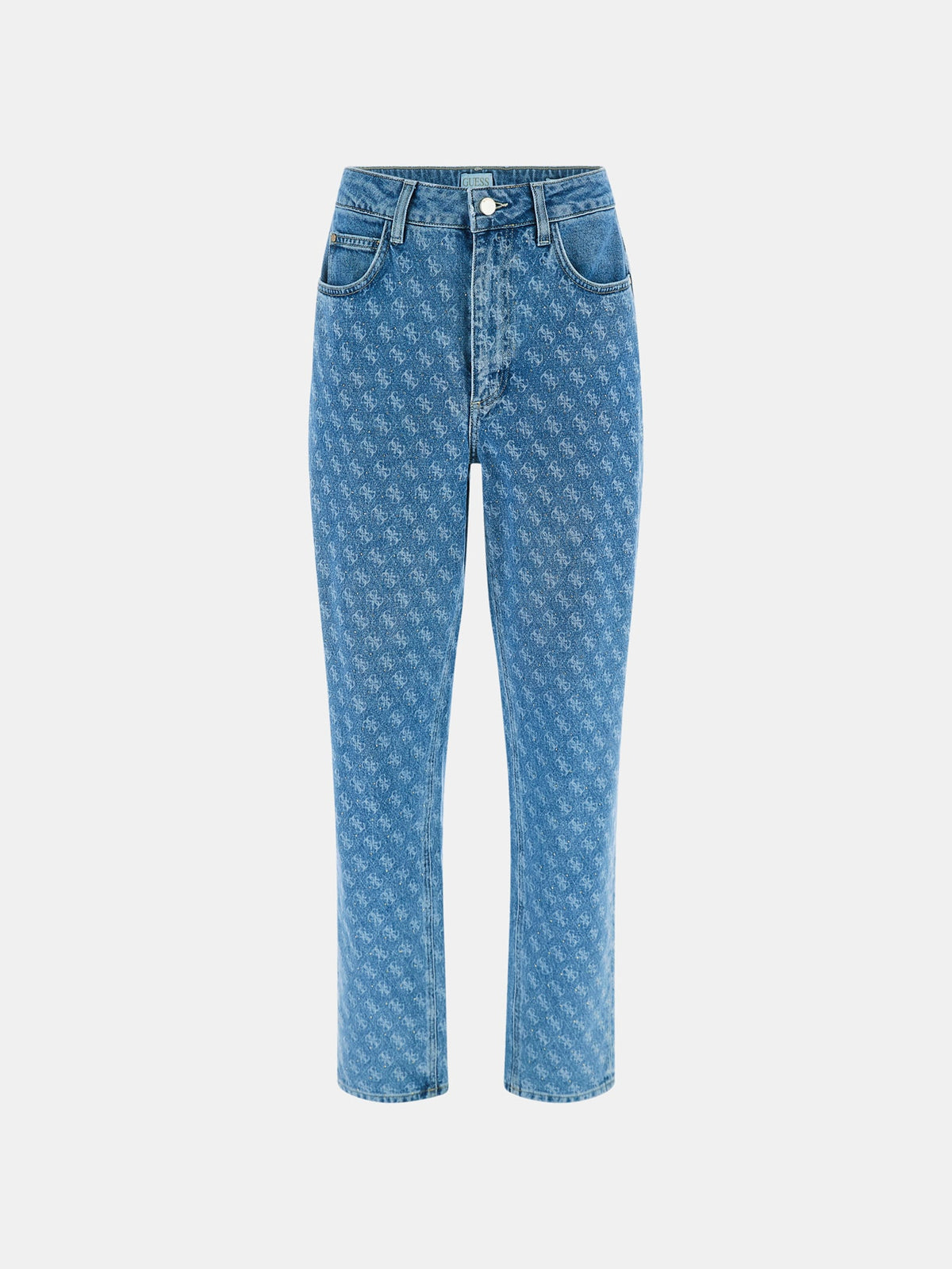 4g logo mom denim pant