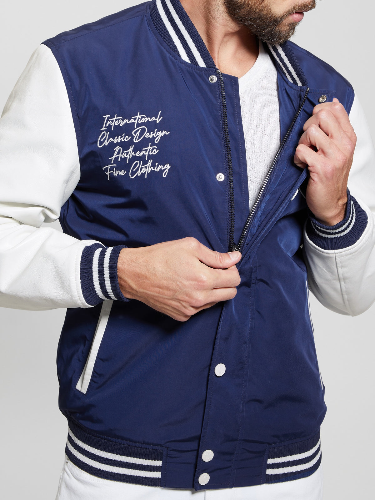 Color-Block Varsity Jacket