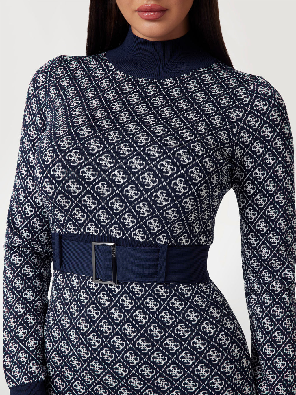 4g logo sweater mini dress