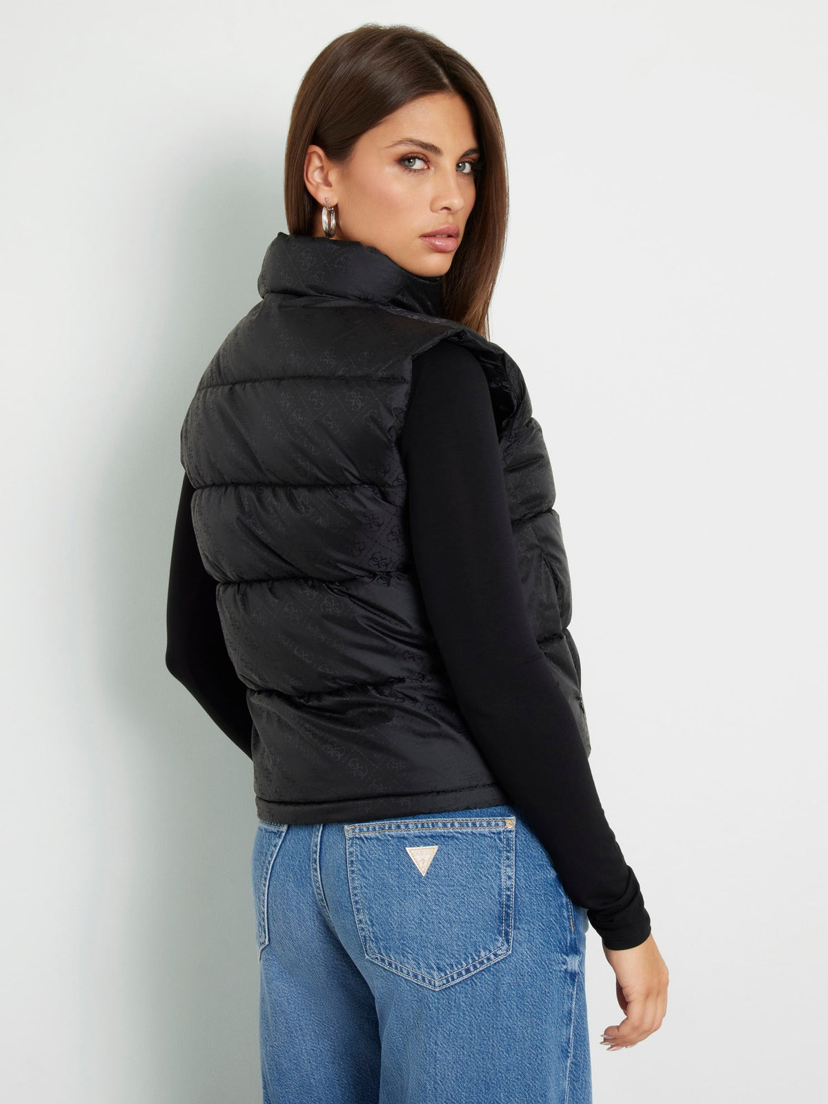 4g logo padded vest