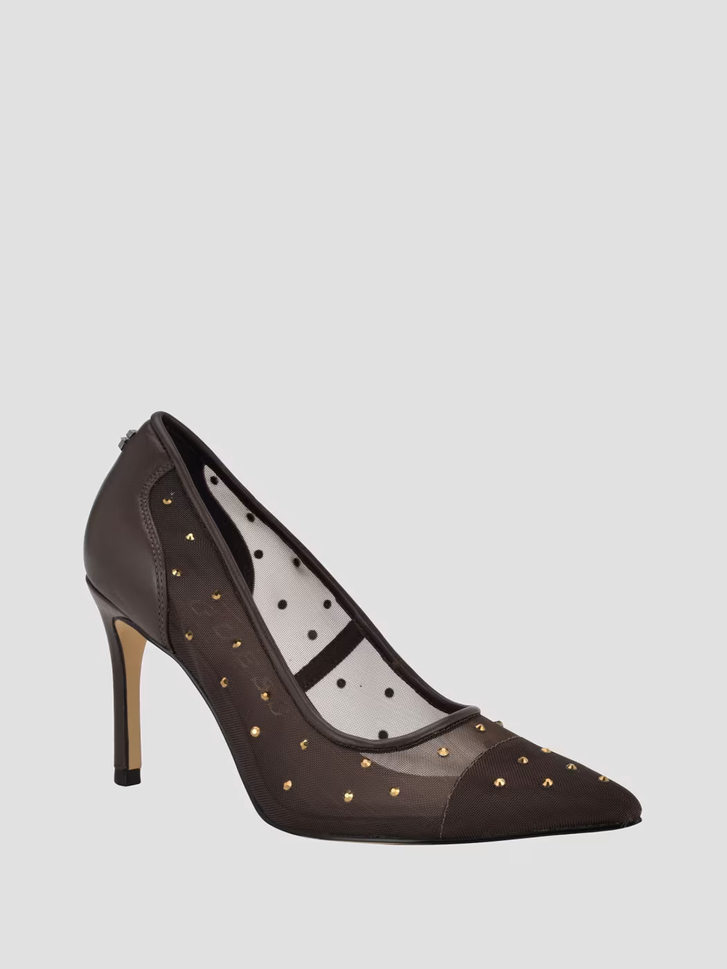 Rhinestone Mesh Pumps