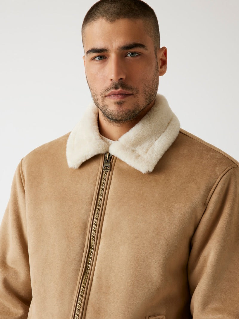 Faux-shearling jacket