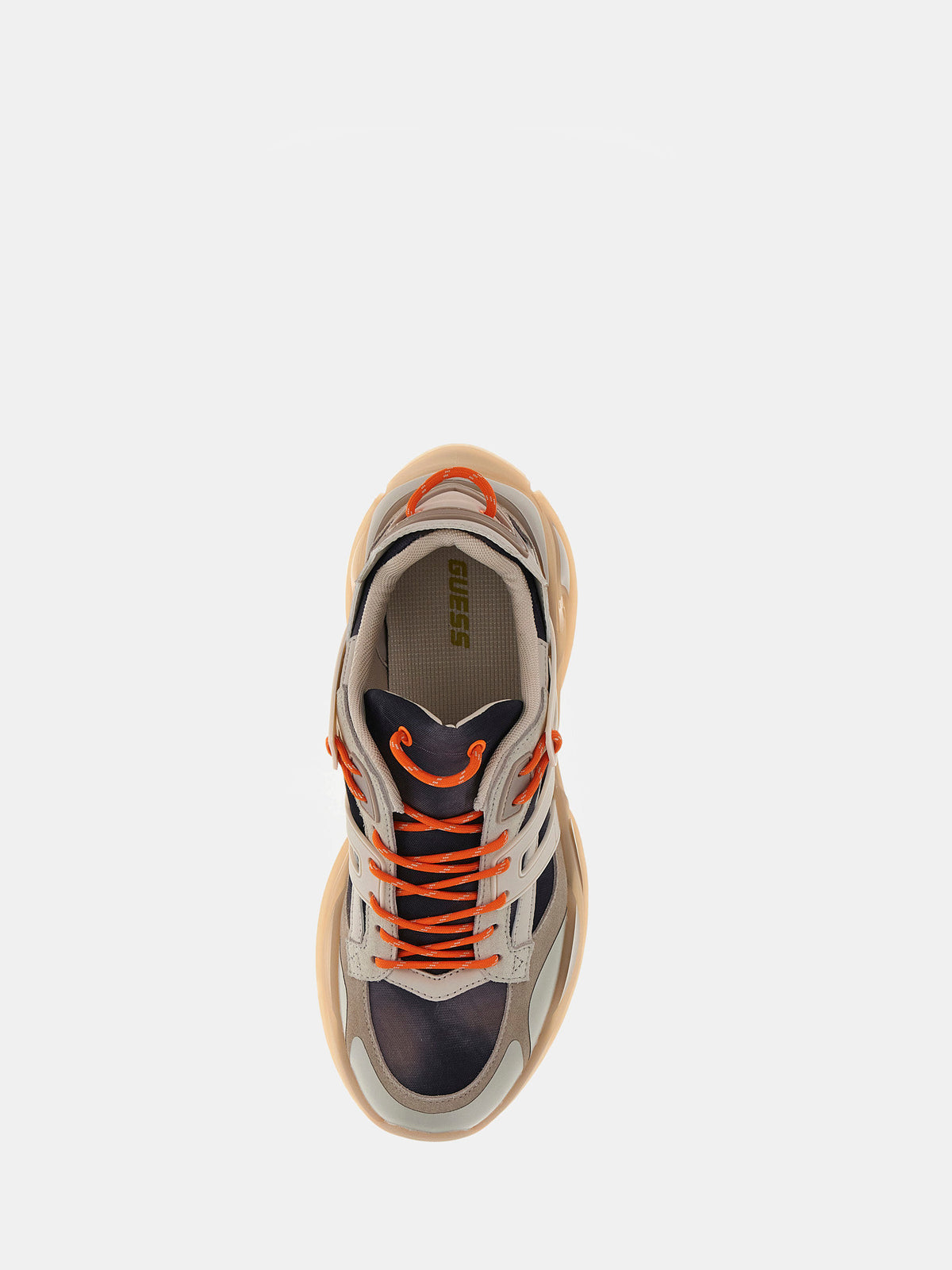 Belluno leather-blend running shoe