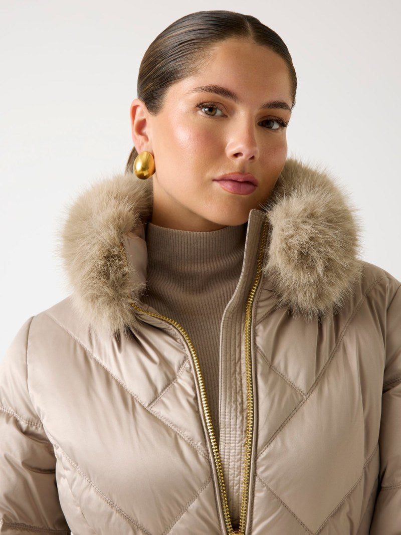Marciano midi puffer jacket