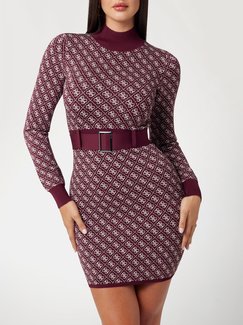 4g logo sweater mini dress