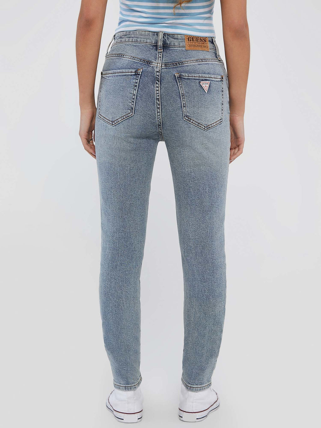 High rise skinny denim pant