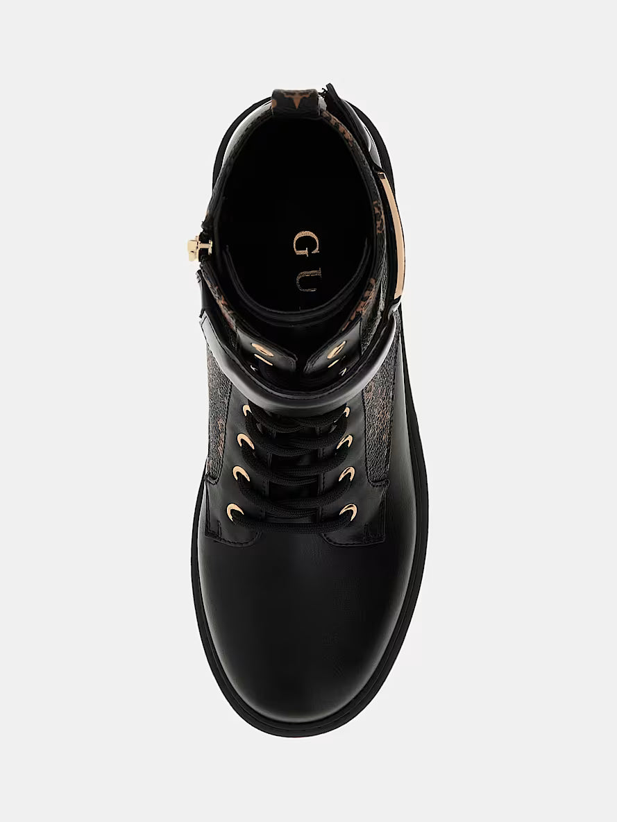 Oranda 4G Peony Logo Combat Boot